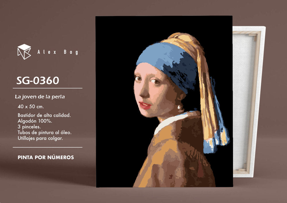 PINTAR POR NUMEROS LA NIÑA DE LA PERLA | ROYMART | 1 UNIDAD | 8431234196658