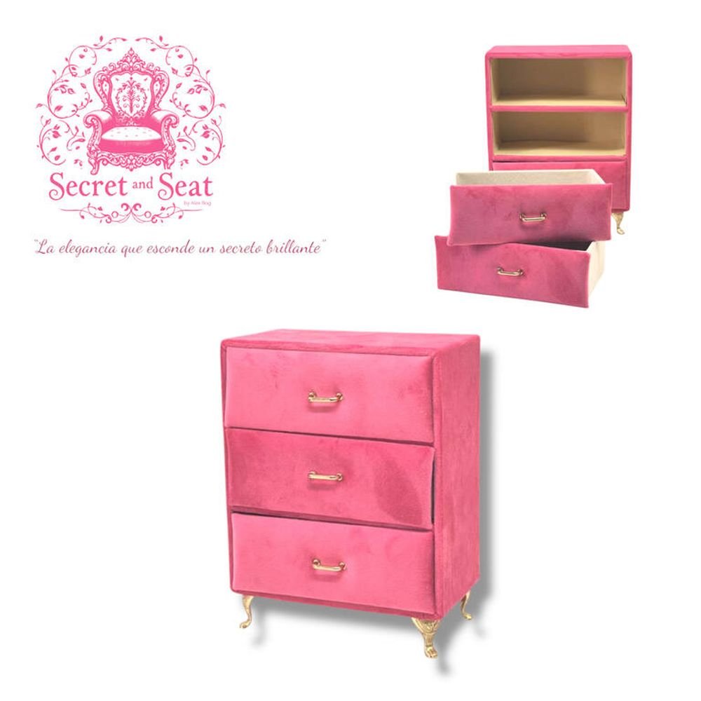 Mini Cajonera Secret & Seat Joyero Pink Roymart Imagen principal del producto