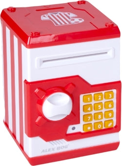 Caja fuerte electrónica futbol marca Roymart para regalo
