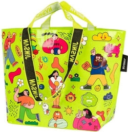 Bolsa woven bag grande ROYMART para compras y uso diario