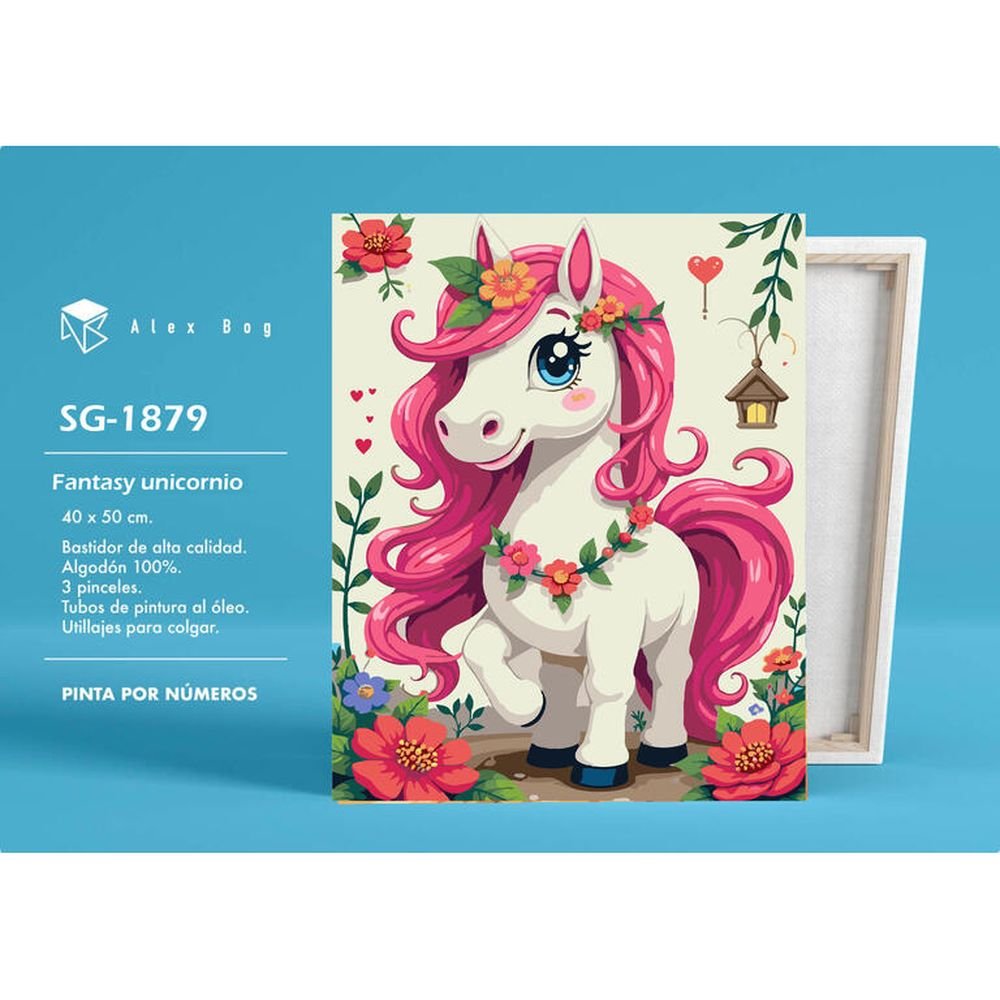 PINTAR POR NUMEROS FANTASY UNICORN | ROYMART | 1 UNIDAD | 8431234197693 Imagen principal del producto