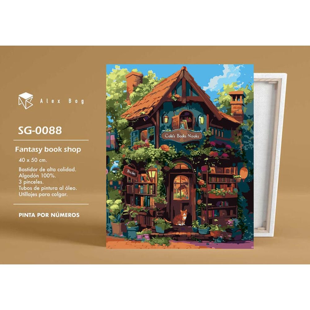 PINTAR POR NUMEROS FANTASY BOOK SHOP | ROYMART | 1 UNIDAD | 8431234197761 Imagen principal del producto