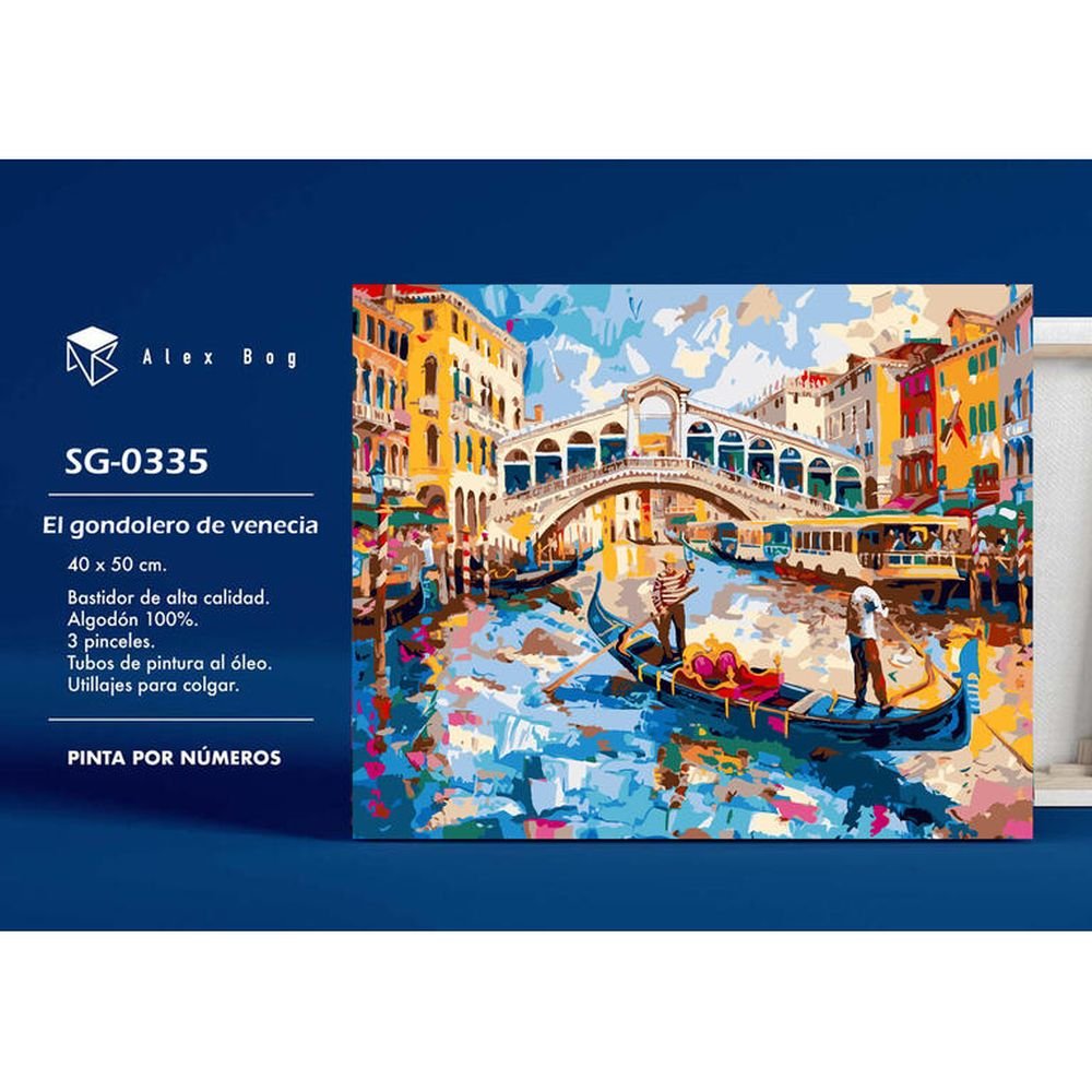 Pintar por Numeros El Gondolero en Venezia Roymart Imagen principal del producto