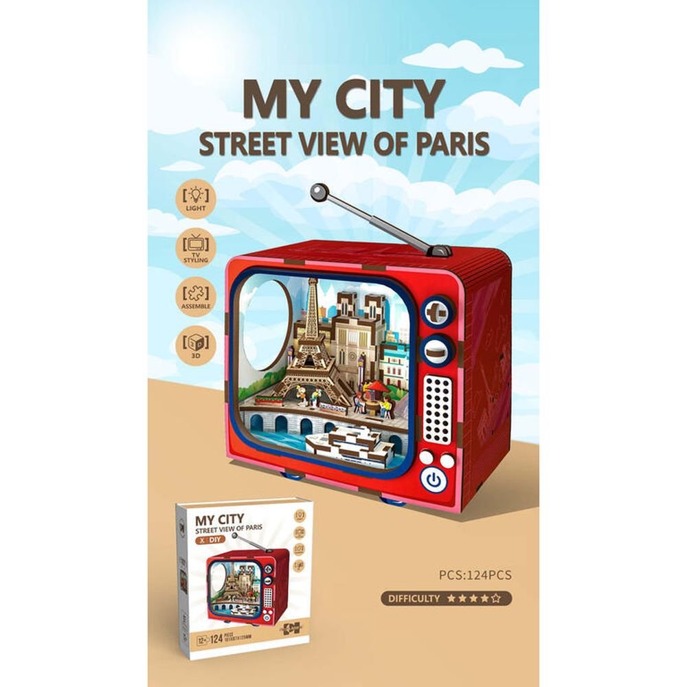 MAQUETA MADERA 124 PIEZAS MY CITY PARIS | ROYMART | 1 UNIDAD | 8431234198010 Imagen principal del producto