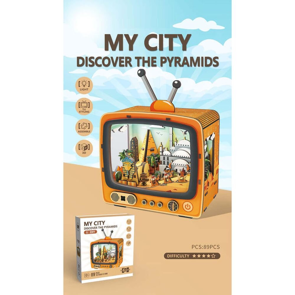 Maqueta Madera 89 Piezas My City Pyramids Roymart Imagen principal del producto