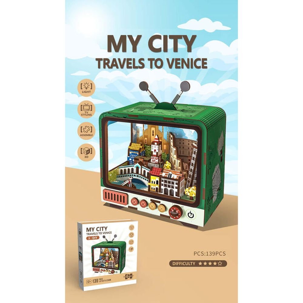 Maqueta de Madera 130 Piezas My City Venezia Roymart