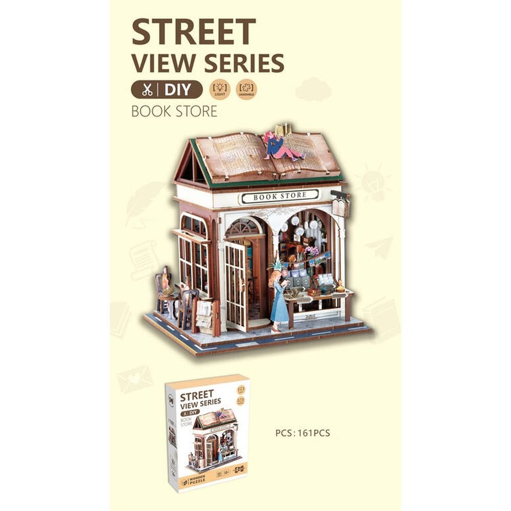 MAQUETA MADERA 161 PIEZAS STREET BOOK SHOP | ROYMART | 1 UNIDAD | 8431234198072