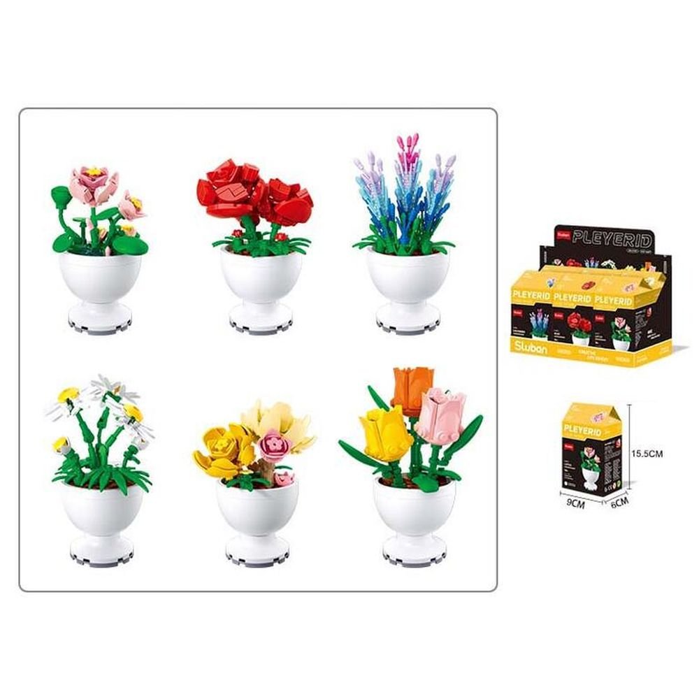 EXP 6 SET FLORES SURTIDAS PARA MONTAJE | ROYMART | ENVASE 6 UDS. UNIDAD | 8431234198485 Imagen principal del producto