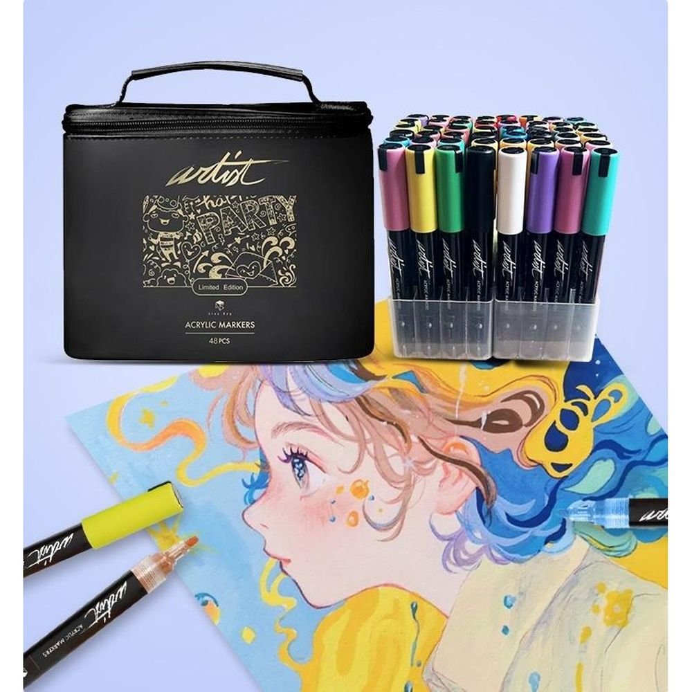 Estuche 48 Rotuladores Acrílicos Gama Artist Roymart