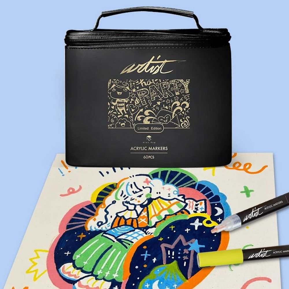Estuche 60 rotuladores acrílicos Gama Artist Roymart Imagen principal del producto