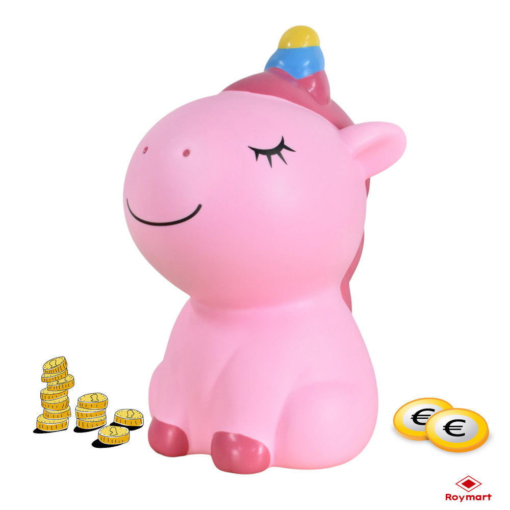 Hucha Unicornio Grande 2 Colores Surtidos Roymart