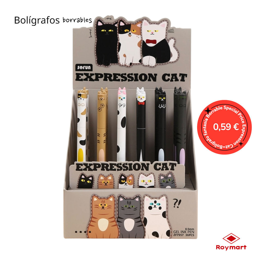 Bolis Gel Borrables Cats Exp.36 ROYMART Pack 6 Modelos Imagen principal del producto