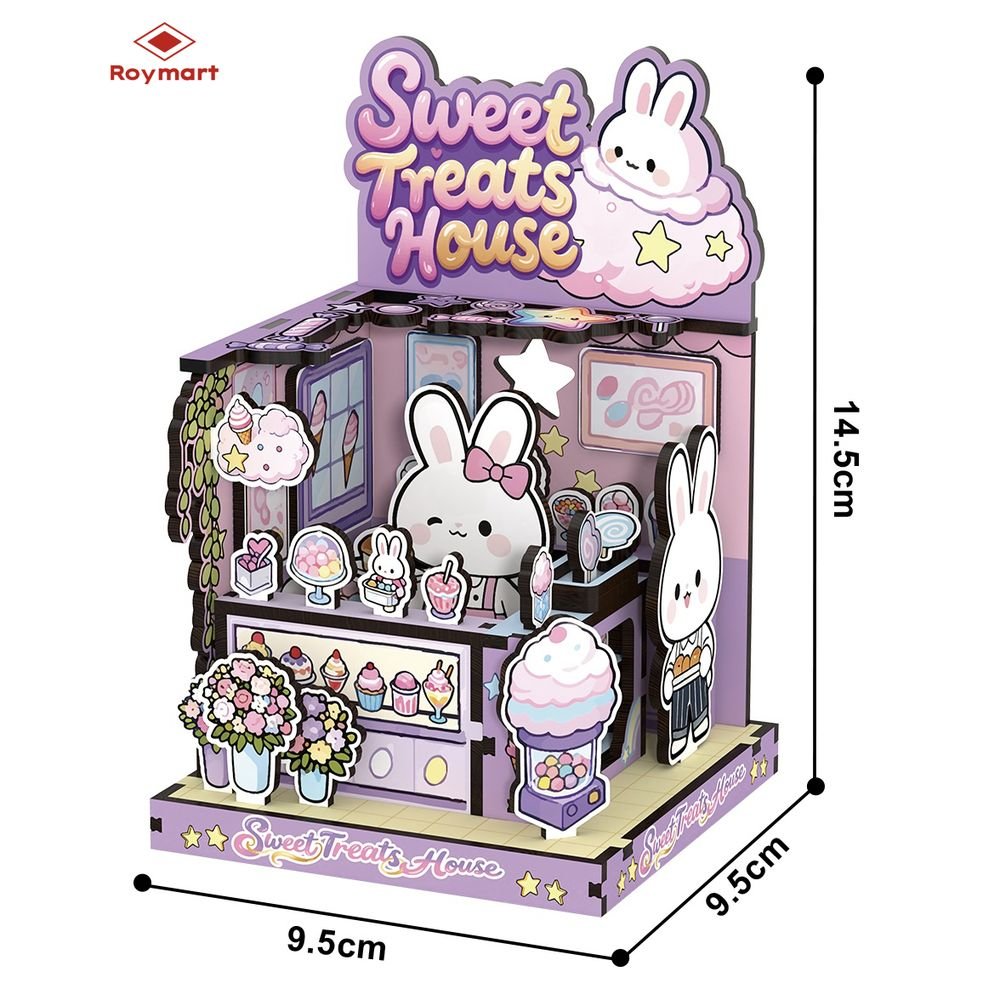 Maqueta madera 57 piezas Sweet Rabbit House Tienda de Dulces ROYMART Imagen principal del producto