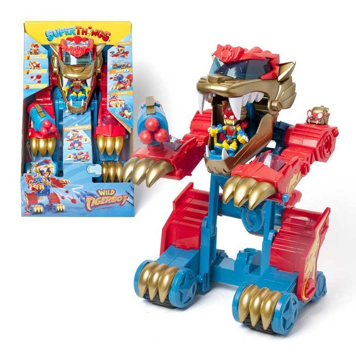 Superthings Wild Tigerbot Juguete de plástico para niños