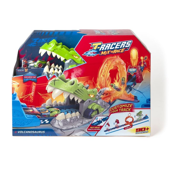 SET DE JUEGO T-RACERS S VOLCANOSAURUS | T-RACERS | 1 UNIDAD | 8431618035375 Imagen principal del producto