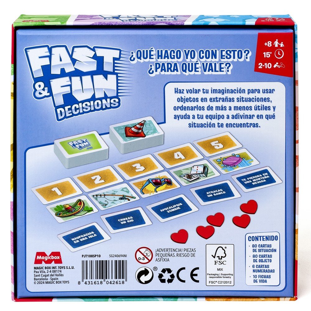 Juego de Mesa Fast and Fun Decisions | Magic Box