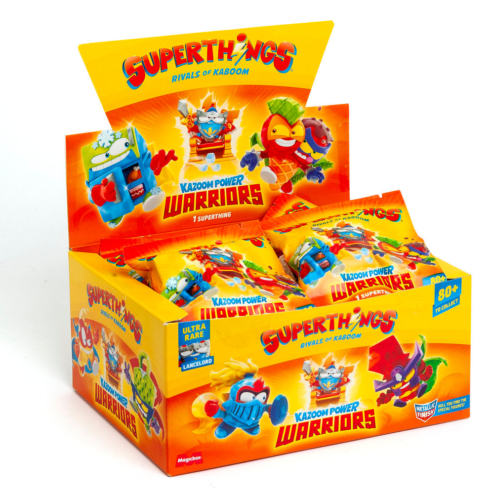 Expositor 25 Superthings Kazoom Power Warriors Pack 1 Unidad