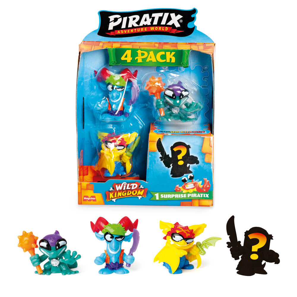PAQUETE 4 PIRATIX WILD KINGDOM FOUR PACK SURTIDO | PIRATIX | 1 UNIDAD | 8431618044087 Imagen principal del producto