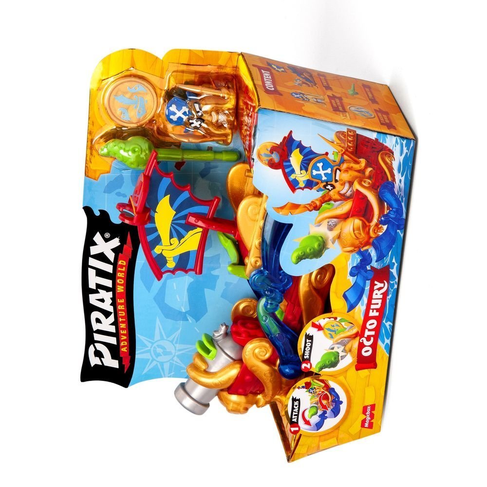 Pirate Ship Piratix Octo Fury Marca PIRATIX Juguete de plástico Imagen principal del producto