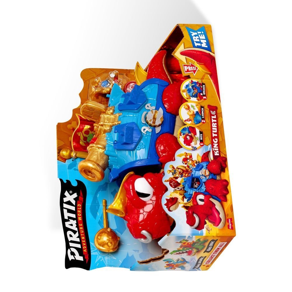 King Turtle Piratix Juego de Mesa Piratas para Niños Marca PIRATIX