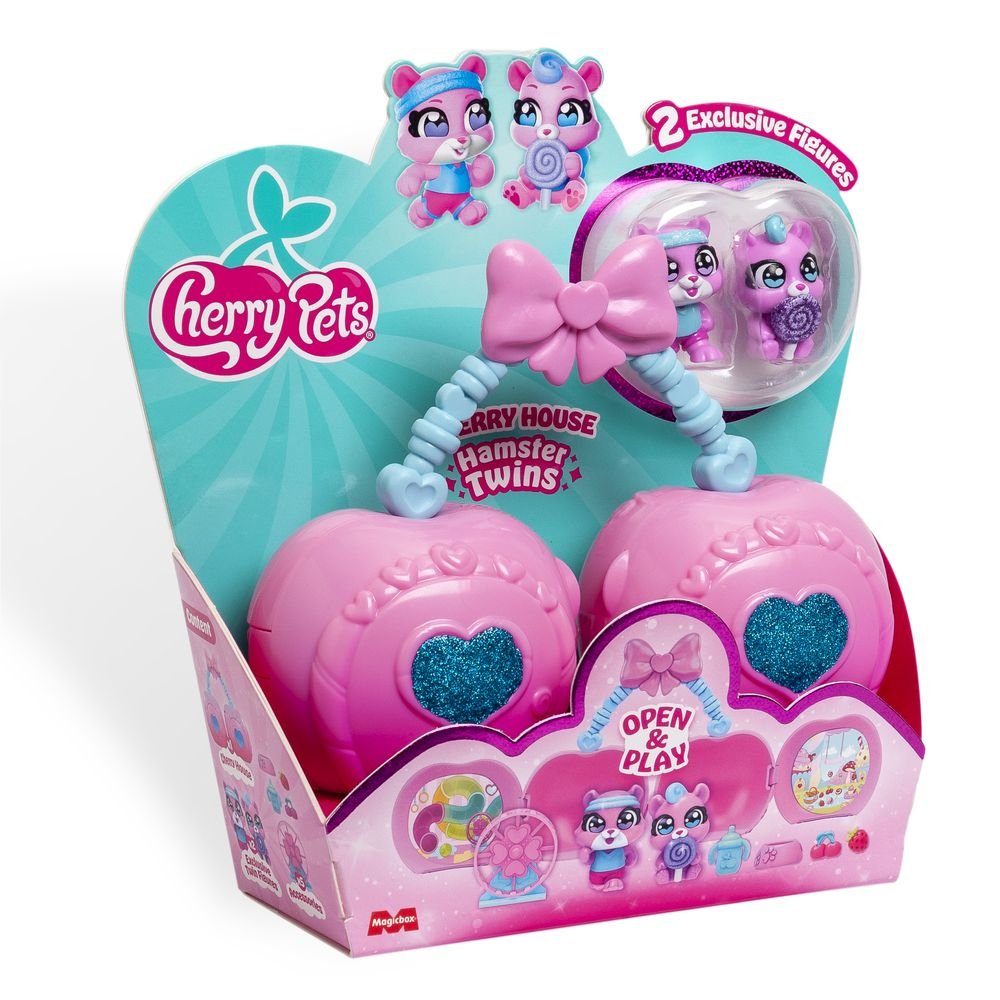 Cherry Houses Hamster Twins Cherry Pets Juguete de plástico para niños