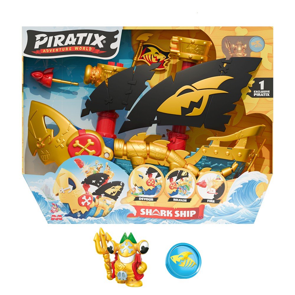Shark Ship Piratix - Juego de mesa T-Racers