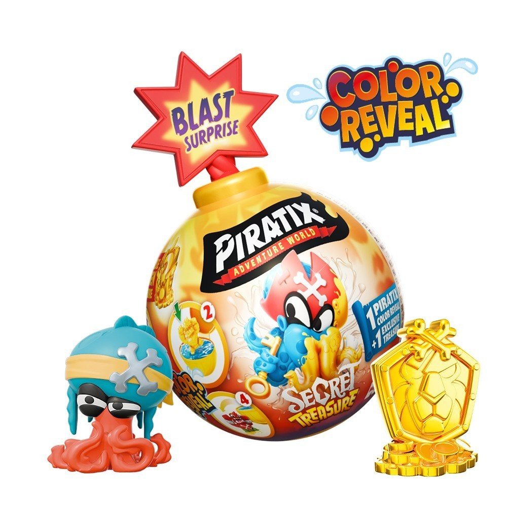 Expositor 18 Blast Surprise Piratix Secret Treasure T-Racers