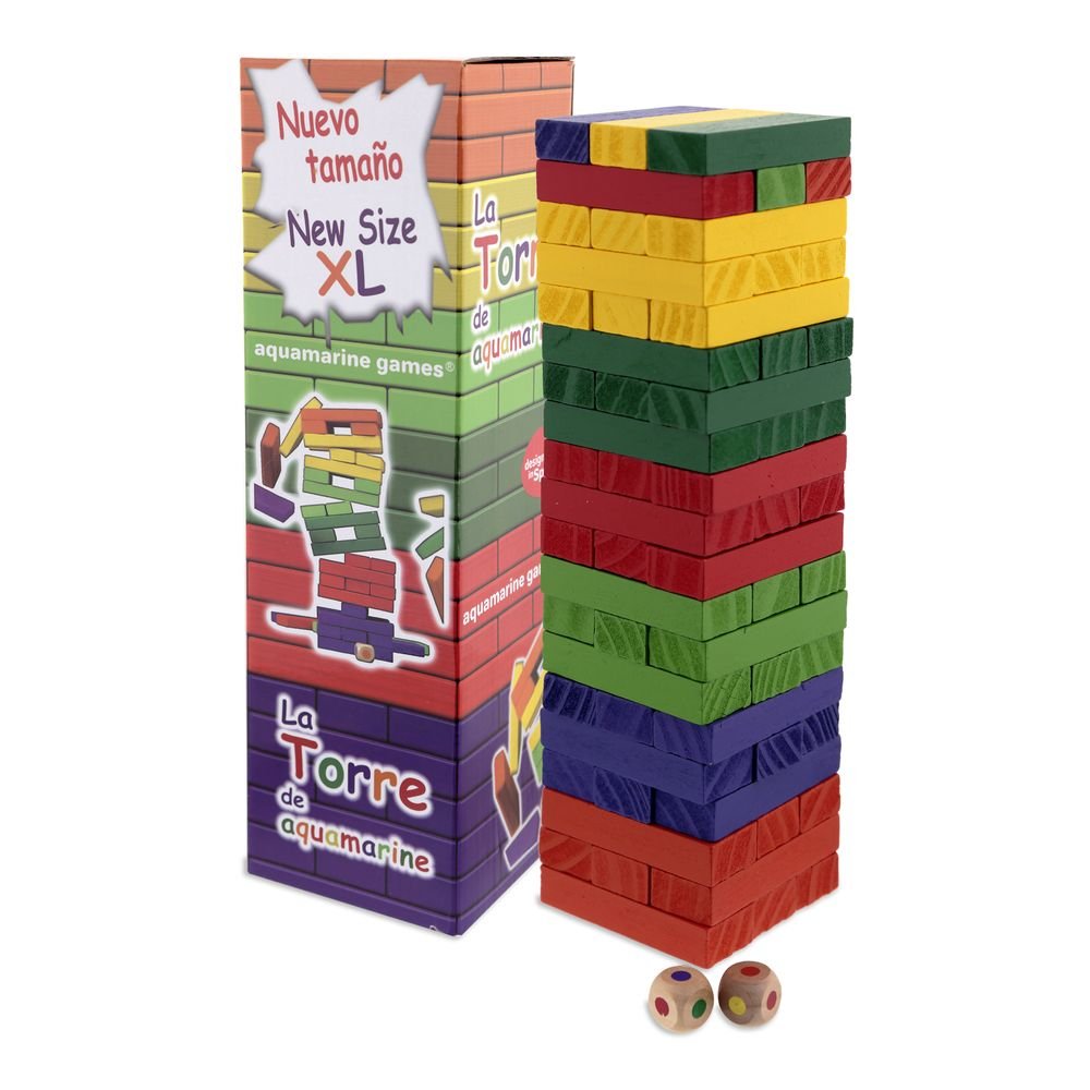 JUEGO LA TORRE TAMAÑO COLORES XL | AQUAMARINE GAMES | 1 UNIDAD | 8432026201093 Imagen principal del producto