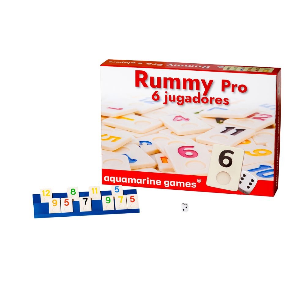 JUEGO RUMMY PRO 6 JUGADORES | AQUAMARINE GAMES | 1 UNIDAD | 8432026201109 Imagen principal del producto