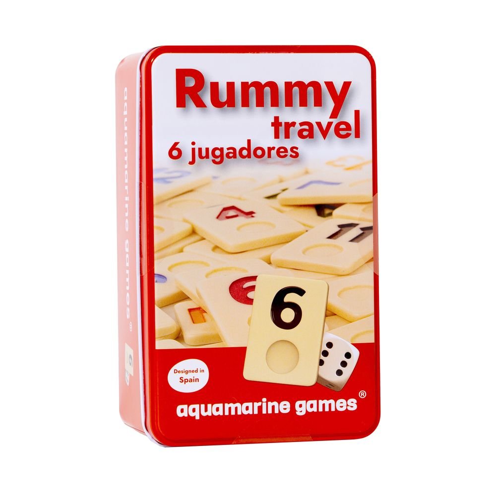 JUEGO TRAVEL RUMMY 6 JUGADORES | AQUAMARINE GAMES | 1 UNIDAD | 8432026201215 Imagen principal del producto