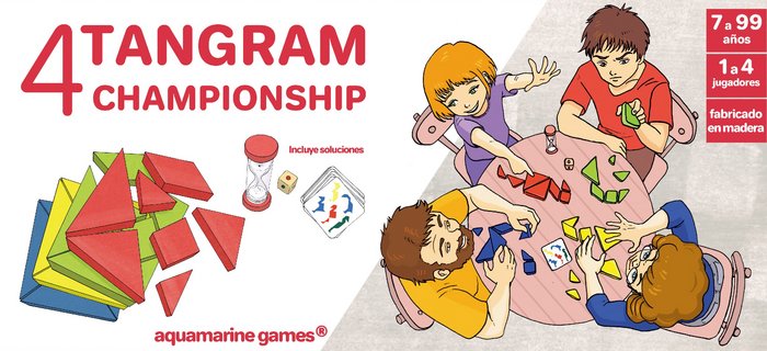 JUEGO 4 TANGRAM CHAMPIONSHIP | AQUAMARINE GAMES | 1 UNIDAD | 8432026201871 Imagen principal del producto