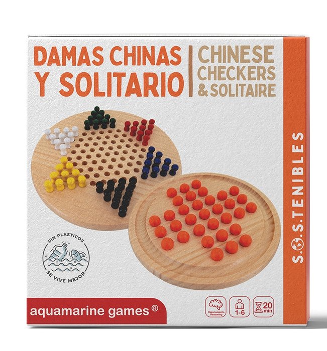 Juego Damas Chinas y Solitario Aquamarine Games