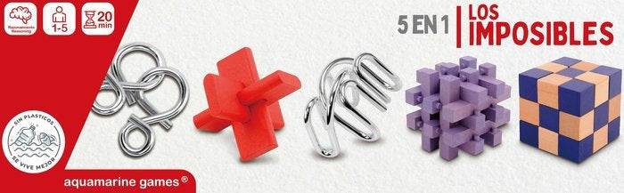 JUEGO LOS IMPOSIBLES 5 EN 1 | AQUAMARINE GAMES | 1 UNIDAD | 8432026202434 Imagen principal del producto
