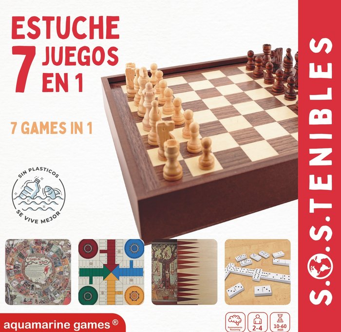 7 JUEGOS CLASICOS EN 1 | AQUAMARINE GAMES | 1 UNIDAD | 8432026202748 Imagen principal del producto