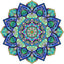 Puzzle de Madera Flowers Wood Puzzle the Mandala AquaMarine Games