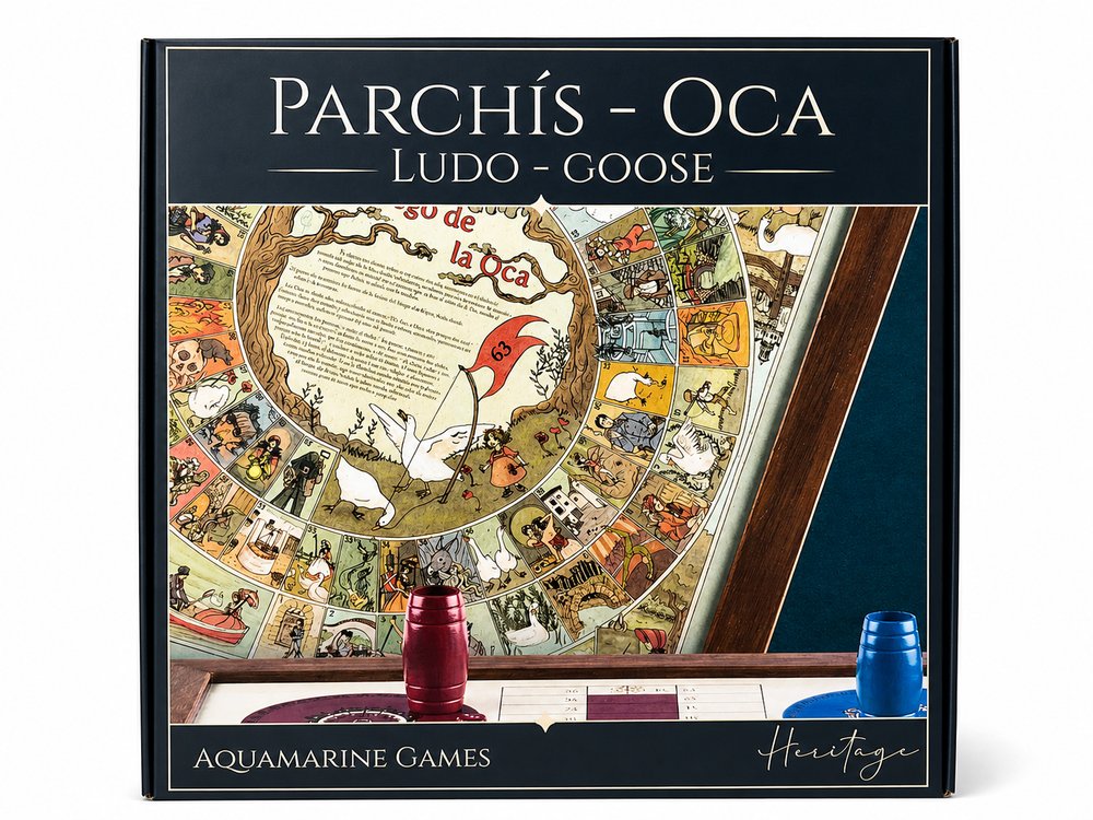 Juego Oca Parchís Diseño Exclusivo Aquamarine Games