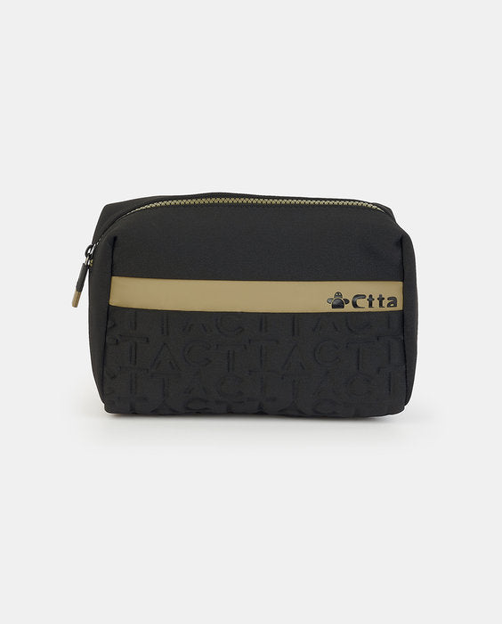 MONEDERO NECESER SIMPLE SERIE SAAMI NEGRO | CAMINATTA Imagen principal del producto