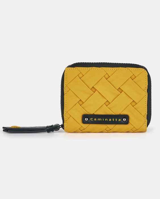 Cartera Billetera Cuadrada Batuka Mostaza CAMINATTA Imagen principal del producto