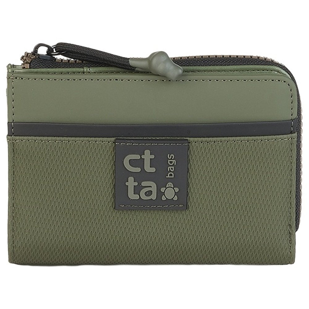 BILLETERO CON CREMALLERA Y BROCHE KAKI | CAMINATTA | 1 UNIDAD | 8432077124136