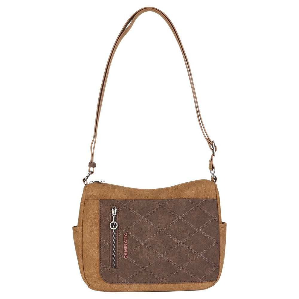BOLSO BANDOLERA MACHADO CUERO 26X30X10 | CAMINATTA | 1 UNIDAD | 8432077124570 Imagen principal del producto