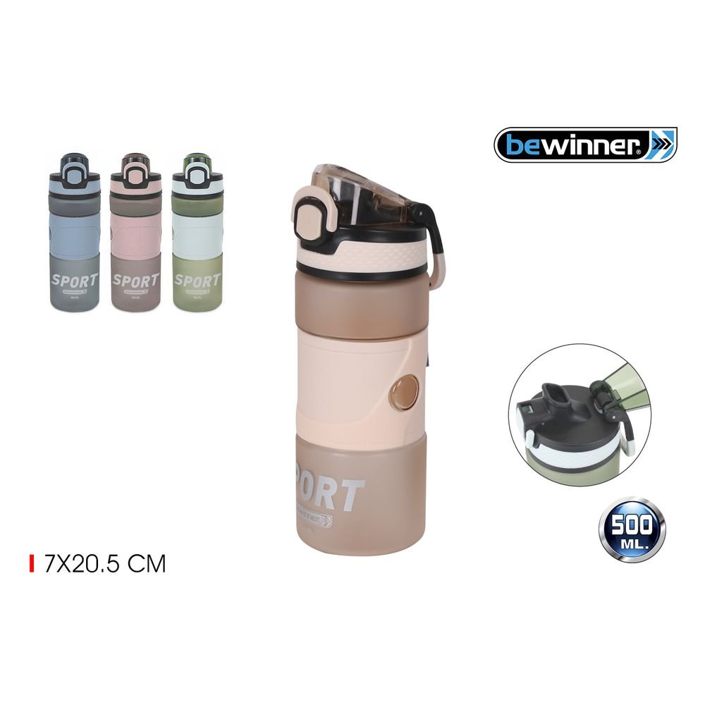 Botella Sport 500ml Bewinner Surtido