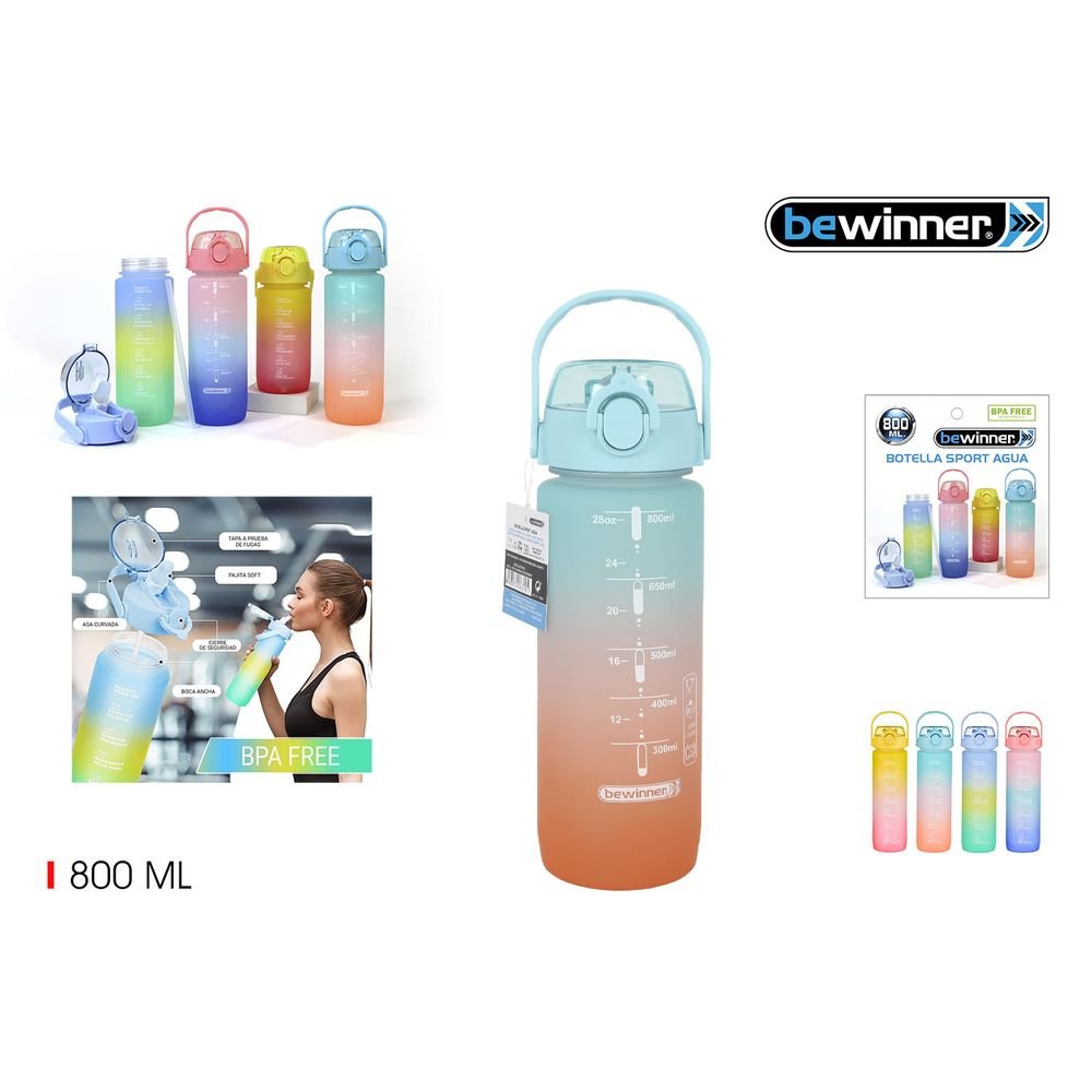 Botella Multicolor 800 ml Bewinner Surtido Imagen principal del producto