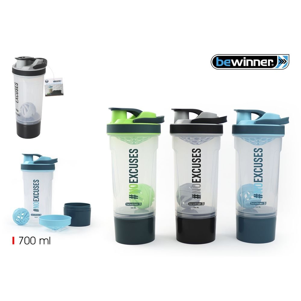 Botella Gym Shaker 700ml Bewinner Surtido Imagen principal del producto