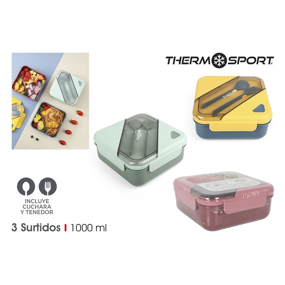Fiambrera cuadrada 1000ml Thermosport Inde Soler