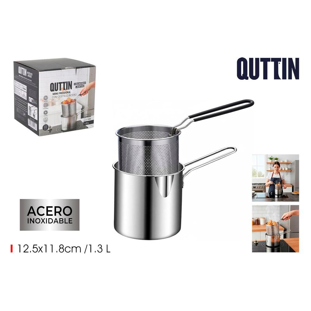 Mini Freidora con Cestillo Quttin Marca Inde Soler