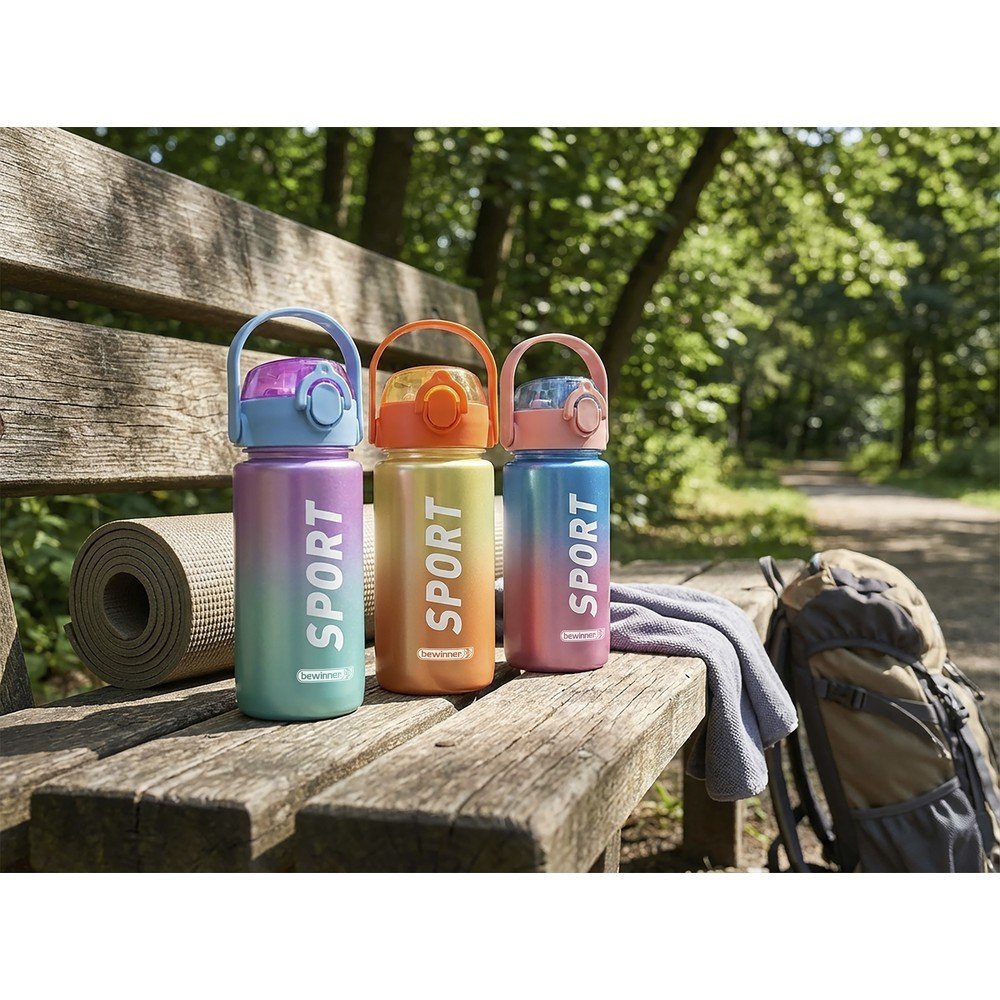 Botella Sport Metalizada 600ml Bewinner