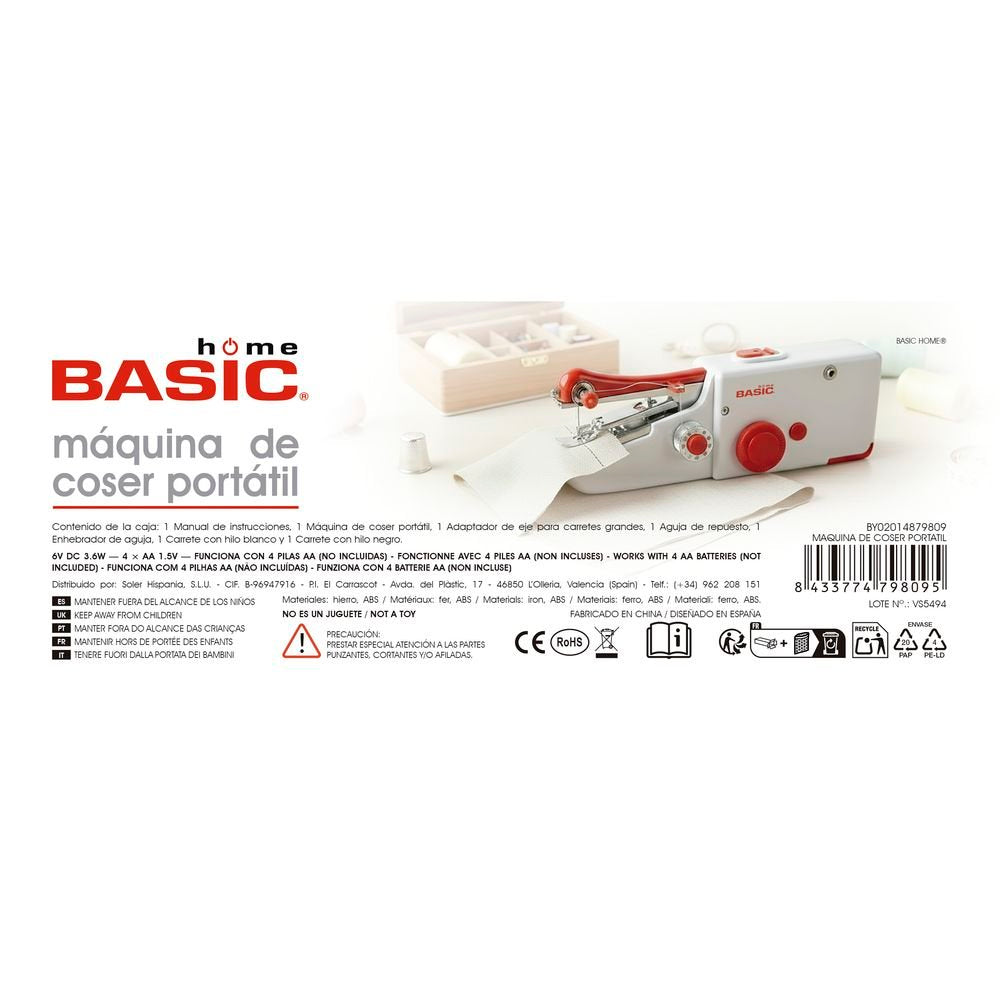 Máquina de coser portátil Basic Home Inde Soler
