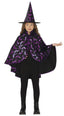 CONJUNTO BRUJA INFANTIL CAPA + SOMBRERO | LA CASA DE LOS DISFRACES | 1 UNIDAD | 8434077190104