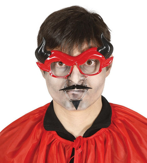 GAFAS DEMONIO CON BIGOTE | LA CASA DE LOS DISFRACES | 1 UNIDAD | 8434077199688