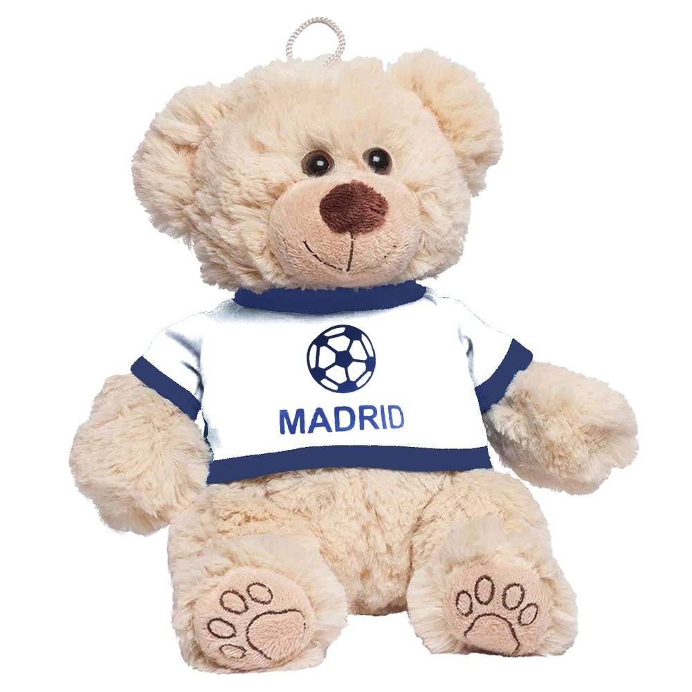 PELUCHE OSO CAMISA BLANCA 20CM MADRID | AURORA | 1 UNIDAD | 8434179100551 Imagen principal del producto